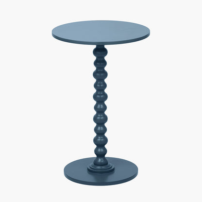 Margot Navy Wood Bobble Side Table