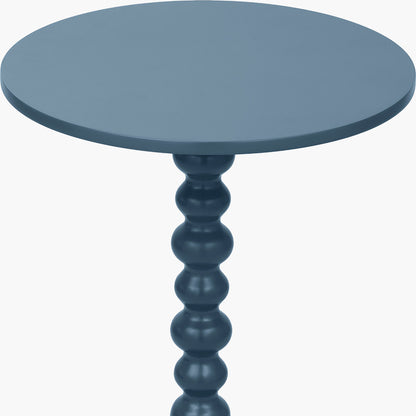 Margot Navy Wood Bobble Side Table