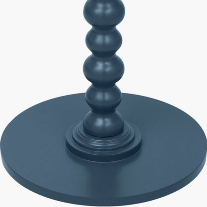 Margot Navy Wood Bobble Side Table