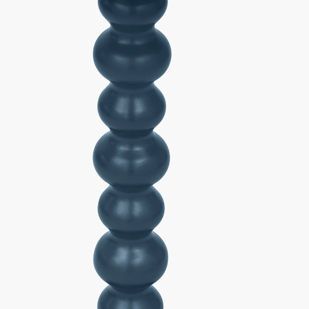 Margot Navy Wood Bobble Side Table