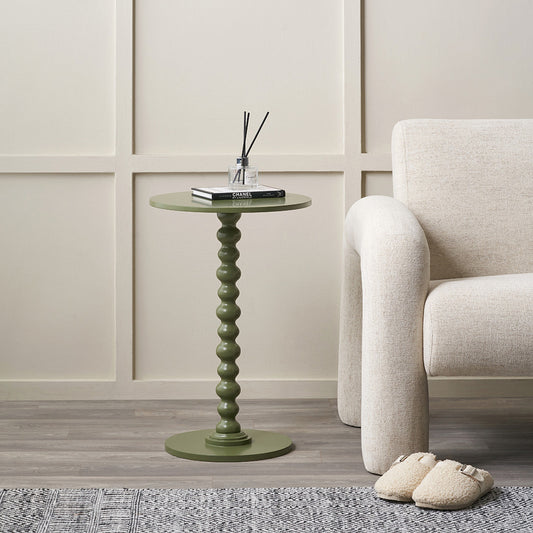Margot Olive Wood Bobble Side Table