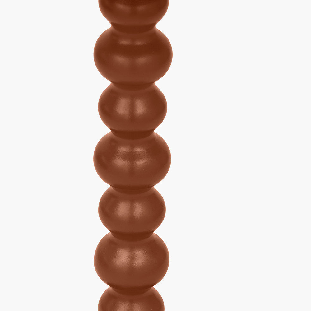 Margot Terracotta Wood Bobble Side Table