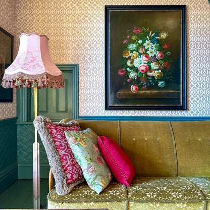The Rose Quartz Damask Lampshade | Pink