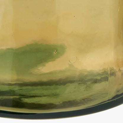 Amber Recycled Glass Bottle Vase – Large Sustainable Decorative Vase