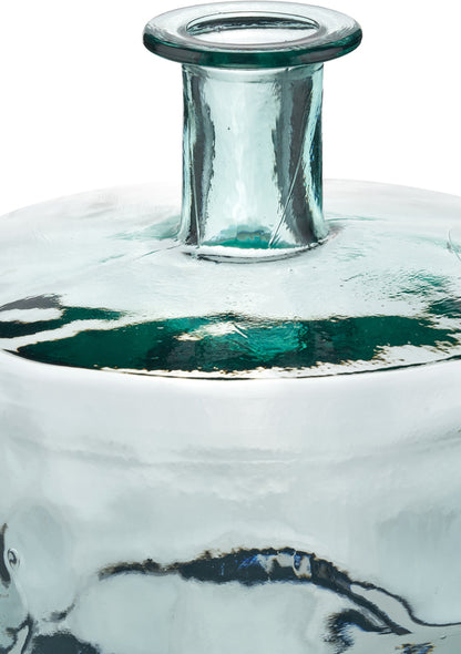 Clear Recycled Glass Bottle Vase