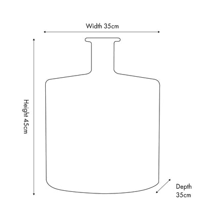 Clear Recycled Glass Bottle Vase