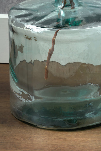 Clear Recycled Glass Bottle Vase