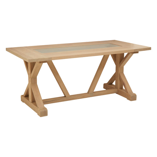 Rustic American Oak Dining Table