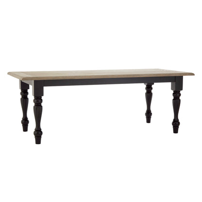 Belgravia Townhouse Dining Table in Oak & Antique Black