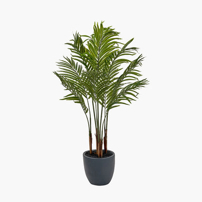 Artificial Areca Palm Plant in Pot – 120cm Tall Faux Indoor Palm Tree