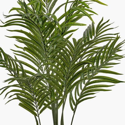 Artificial Areca Palm Plant in Pot – 120cm Tall Faux Indoor Palm Tree