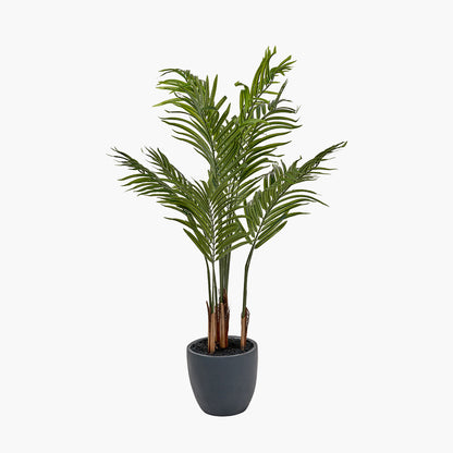 Artificial Areca Palm Plant in Pot – 120cm Tall Faux Indoor Palm Tree