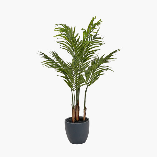 Artificial Areca Palm Plant in Pot – 120cm Tall Faux Indoor Palm Tree