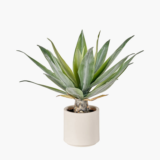 Artificial Agave Plant in Pot – 53cm Faux Succulent for Indoor & Outdoor Use