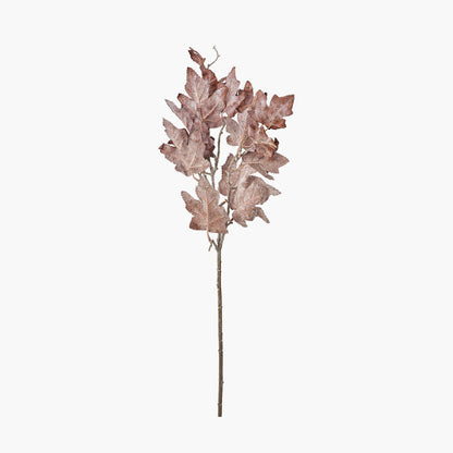 Mulberry Brown Maple Leaf Artificial Stems – Pack of 6 Autumn Faux Foliage for UK Homes