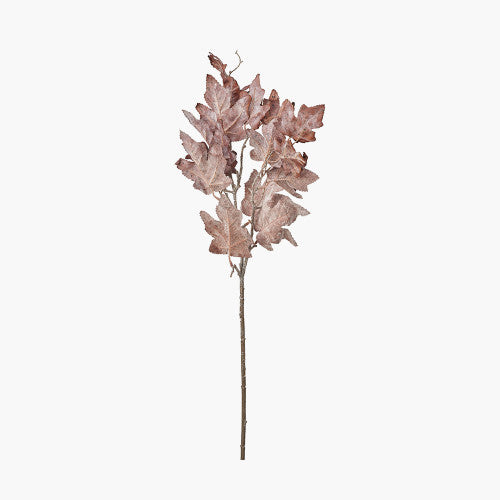 Mulberry Brown Maple Leaf Artificial Stems – Pack of 6 Autumn Faux Foliage for UK Homes