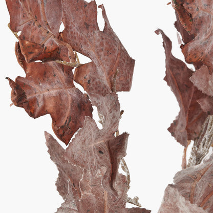 Mulberry Brown Maple Leaf Artificial Stems – Pack of 6 Autumn Faux Foliage for UK Homes