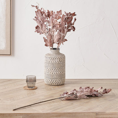 Mulberry Brown Maple Leaf Artificial Stems – Pack of 6 Autumn Faux Foliage for UK Homes