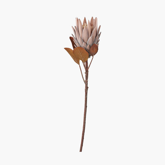 Mulberry Brown Protea Stems – Pack of 6 Artificial Flowers for Home Décor