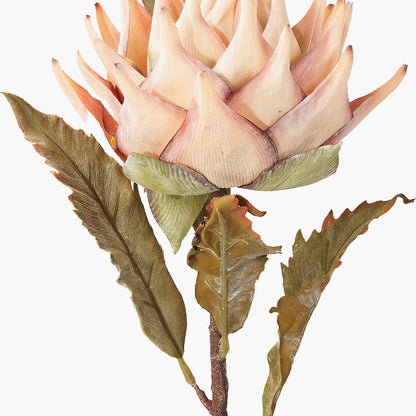 Apricot Lotus Artificial Flower Stems – Pack of 6 Faux Luxury Blooms