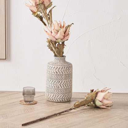 Apricot Lotus Artificial Flower Stems – Pack of 6 Faux Luxury Blooms