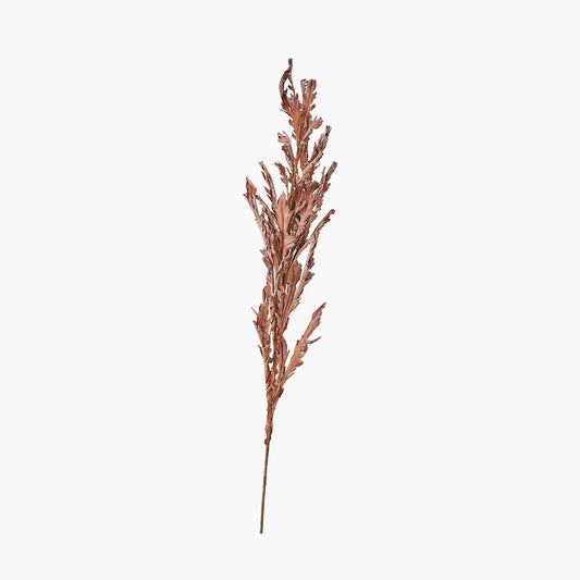 Mulberry Brown Faux Autumn Leaf Pack of 6 – Elegant Artificial Foliage Stems