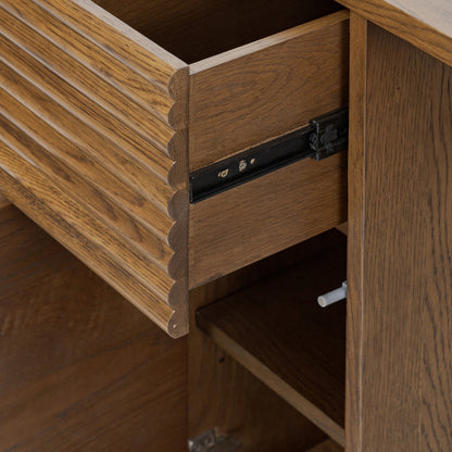 Charlton Desk | Oak in Aged Walnut Finish