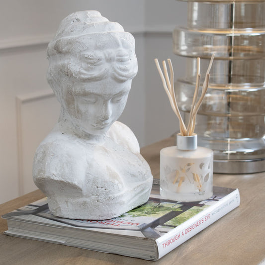 Woman’s Head Icon – Elegant Handcrafted Stone Effect Decorative Bust