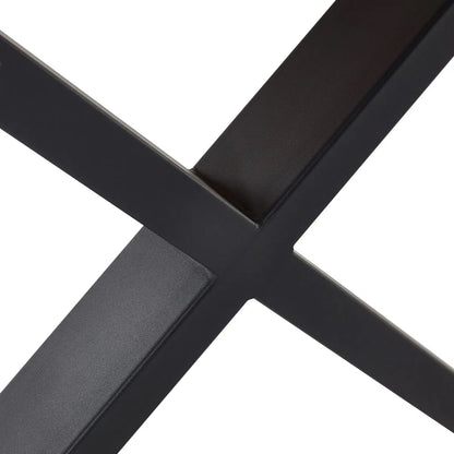 Shop the Aron Dining Table with eye-catching herringbone wood top with striking black metal base ensures lasting stability. Perfect for hosting dinners or enjoying everyday meals in style. Shop online at www.nobleandnook.co.uk