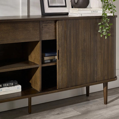 The perfect blend of form and function, elevating any space, offering generous storage with drawers, open shelving, and hidden compartments. Available at www.nobleandnook.co.uk