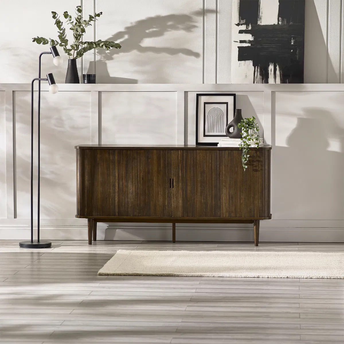 The perfect blend of form and function, elevating any space, offering generous storage with drawers, open shelving, and hidden compartments. Available at www.nobleandnook.co.uk