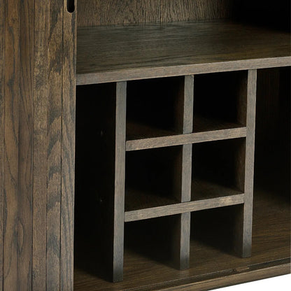 Add a touch of elegance and functionality to your entertaining space with the Arya Drinks Cabinet with sliding tambour doors reveal a well-designed interior. Available today at www.nobleandnook.co.uk