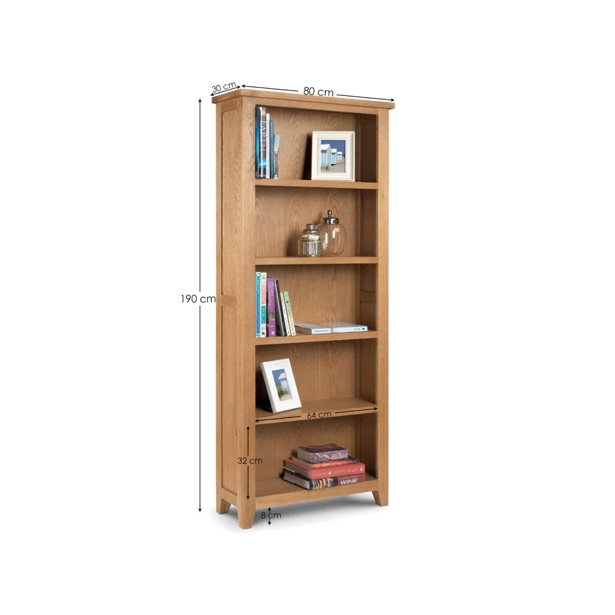 Astoria Tall Bookcase | American White Oak