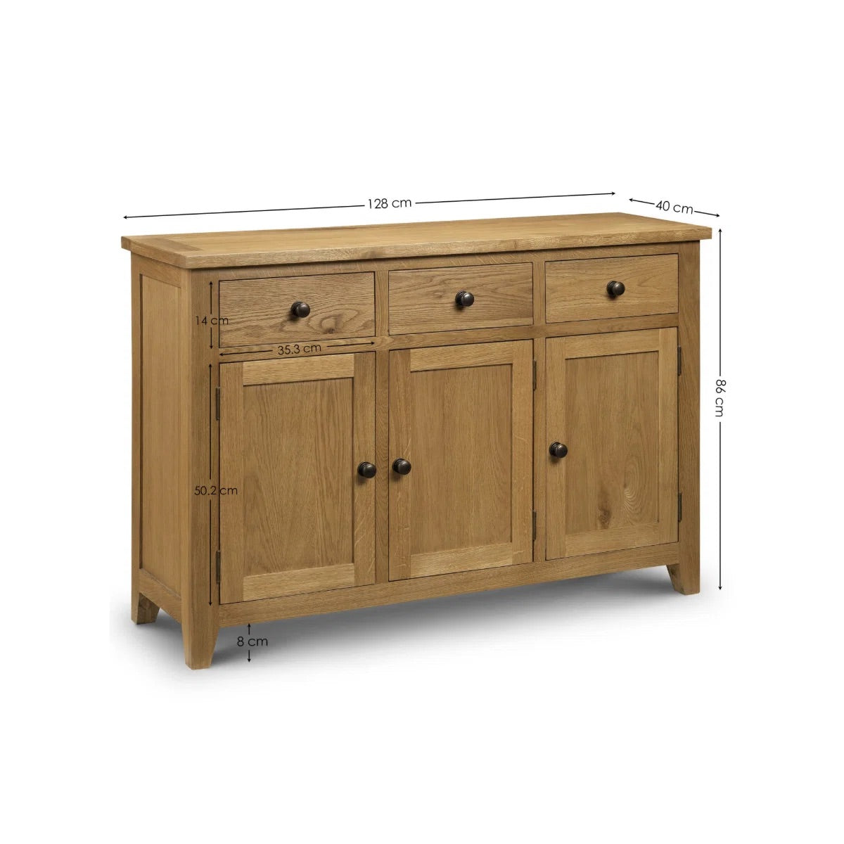 Astoria 3 Door 3 Drawer Sideboard