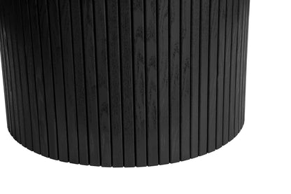 Contemporary round dining table with elegant fluted detailing, this piece adds subtle texture and modern charm to your dining space (dimensions H76xW120xD120cm) Shop online today at www.nobleandnook.co.uk