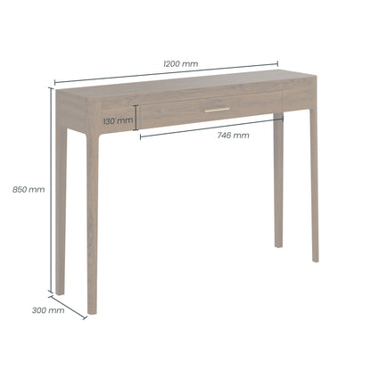 Bring elegance and practicality to your space with the Abberley Console Table in brown-stained oak makes this piece a luxurious addition to any hallway, living room, or bedroom. FREE UK Mainland Delivery. Shop online today at www.nobleandnook.co.uk