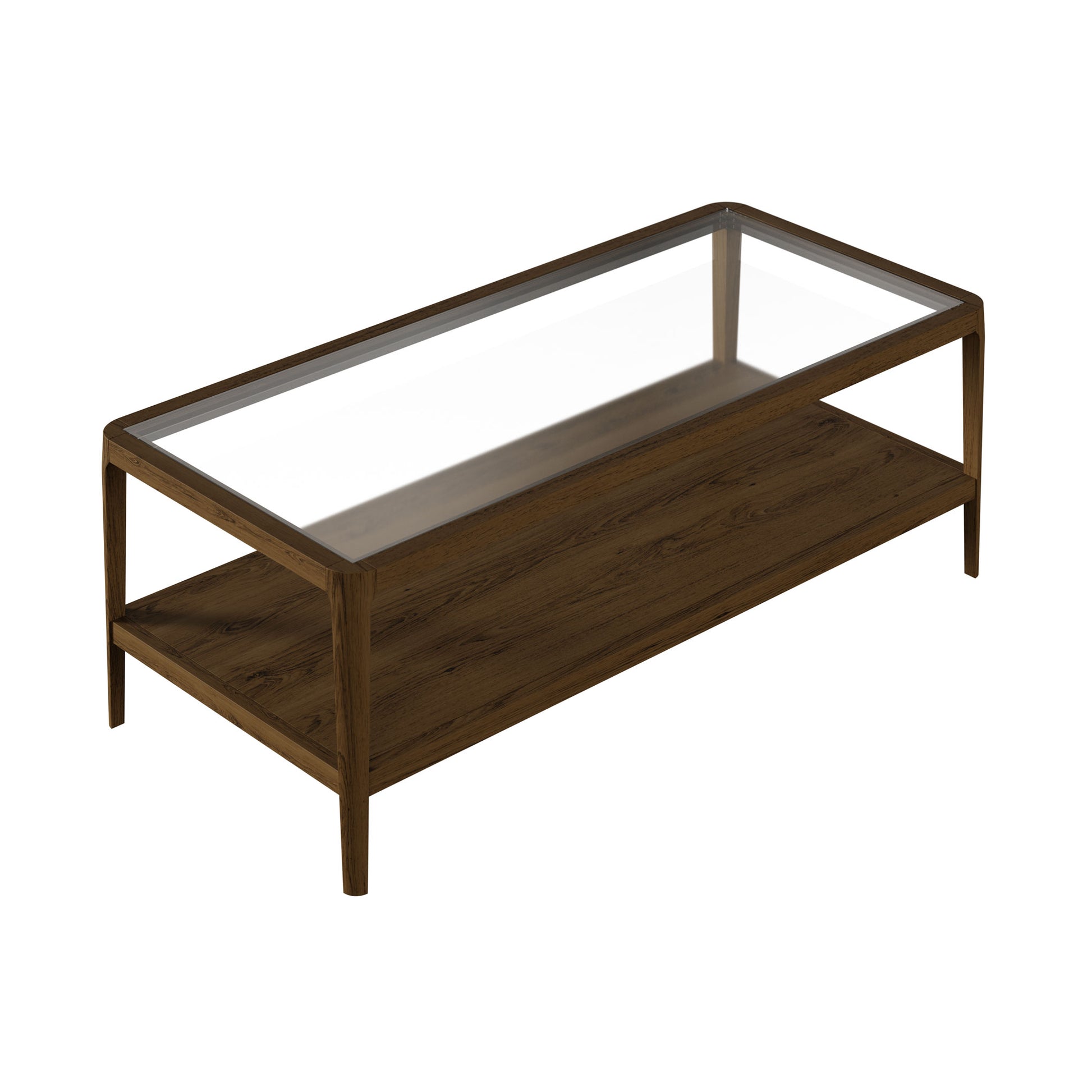 Shop the Abberley Coffee Table in Brown stained solid oak and oak veneer with visible wood grain. FREE UK Mainland Delivery. Shop online today at www.nobleandnook.co.uk