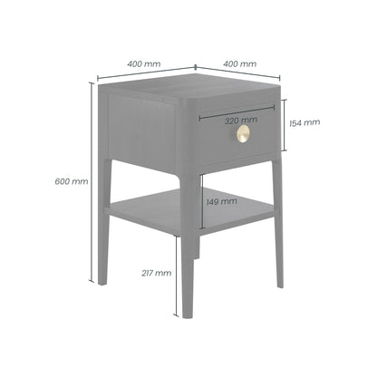 Shop the Abberley Bedside Table, an elegant 1-drawer oak beside table that blends modern design with practicality. FREE UK Mainland Delivery. Shop online today at www.nobleandnook.co.uk