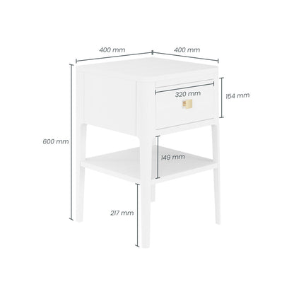 Abberley One Drawer Bedside Table | Oak