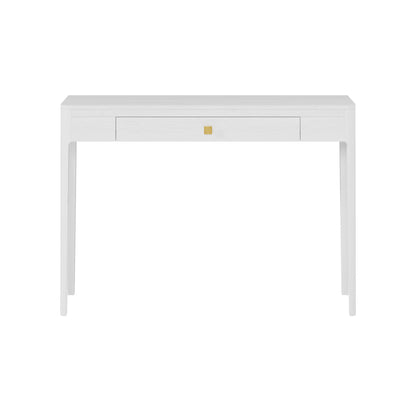 Shop the Abberley Console in white stained oak with a visible natural wood grain. FREE UK Mainland Delivery. Shop online today at www.nobleandnook.co.uk