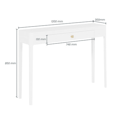 Shop the Abberley Console in white oak with a visible natural wood grain. FREE UK Mainland Delivery. Shop online today at www.nobleandnook.co.uk