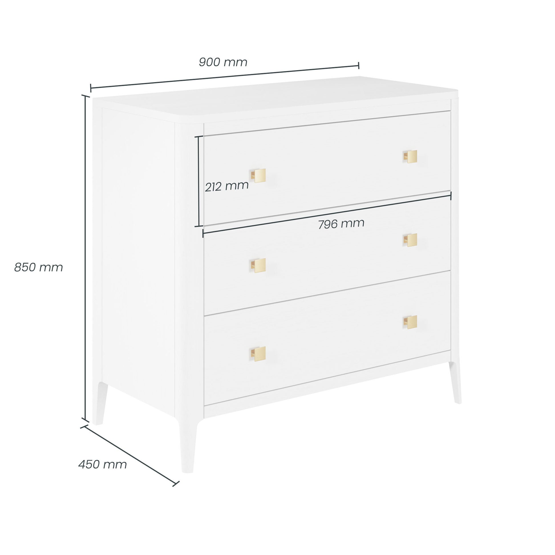 Shop the Abberley Chest of Drawers crafted from white stained solid oak with visible grain by D.I. Designs. FREE UK MAINLAND DELIVERY. Shop online now at www.nobleandnook.co.uk