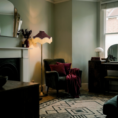 The Daisy Moiré Lampshade | Aubergine