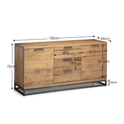 Brooklyn Sideboard | Oak & Metal