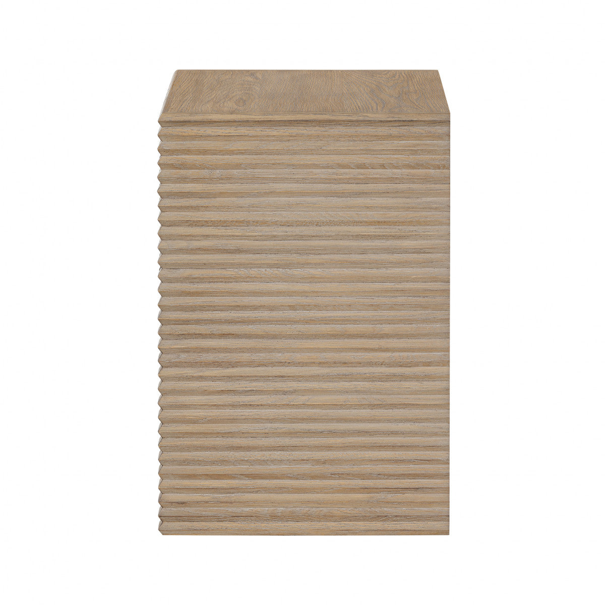 Wickham Bedside Table | One Drawer | Ribbed Oak