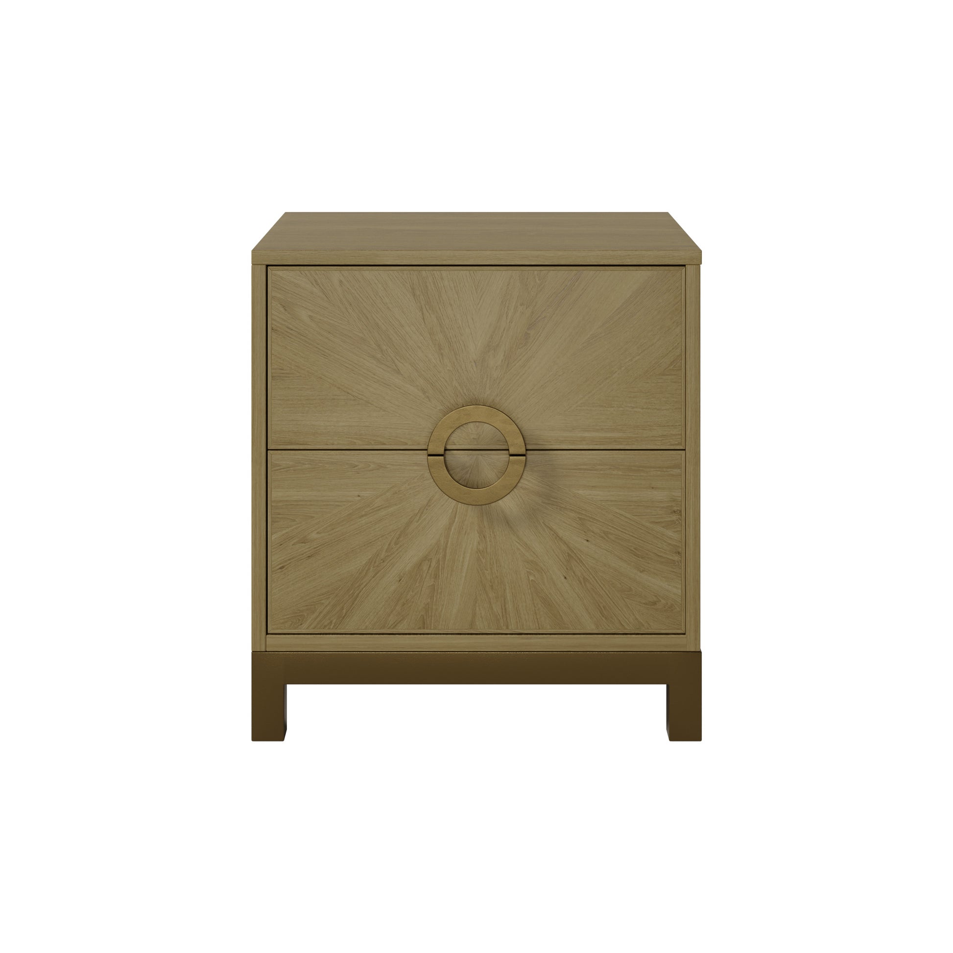 Shop the Easton Two Drawer Bedside Table in Oak with sunburst sandblasted effect by D.I. Designs. FREE UK Mainland Delivery. Shop online today at www.nobleandnook.co.uk