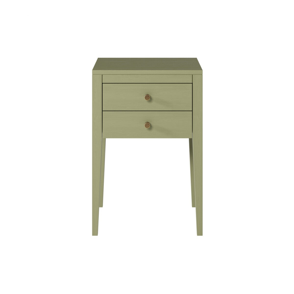 Radford Lichen Two Drawer Bedside Table | Oak Bedside Table