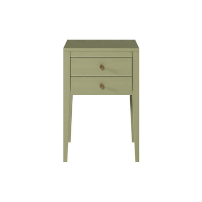 Radford Lichen Two Drawer Bedside Table | Oak Bedside Table