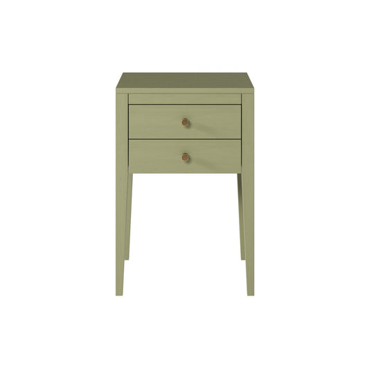 Radford Lichen Two Drawer Bedside Table | Oak Bedside Table