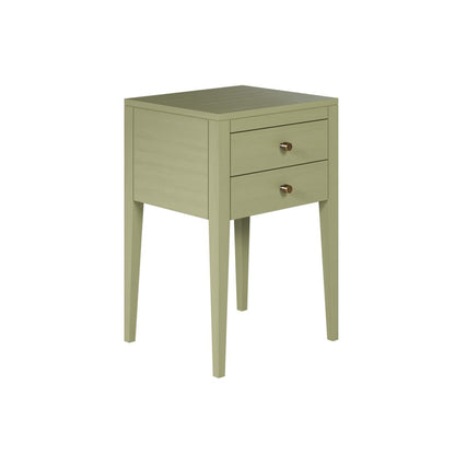 Radford Lichen Two Drawer Bedside Table | Oak Bedside Table